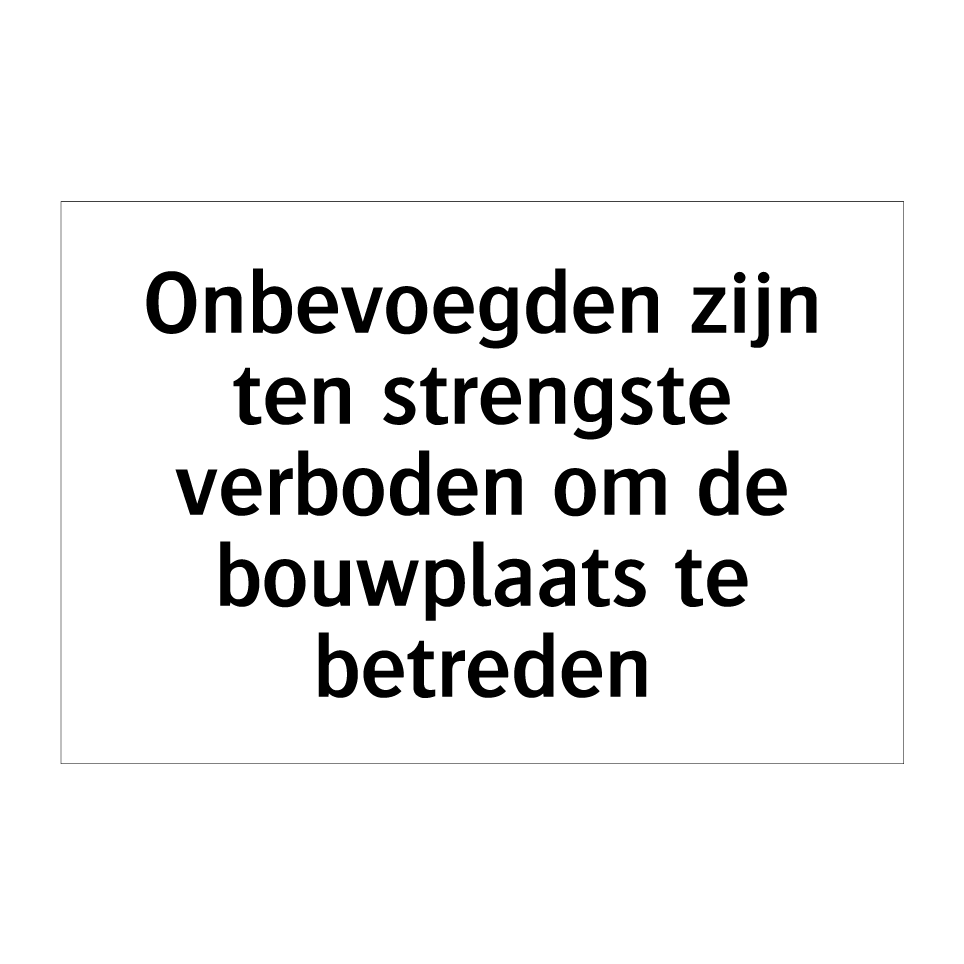 Het is Ten Strengste Verboden Posters Op Deze Muur Te Plakken, in