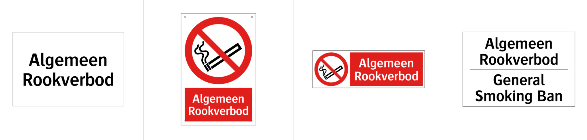 Verboden te Roken Borden Kopen - SignOnline