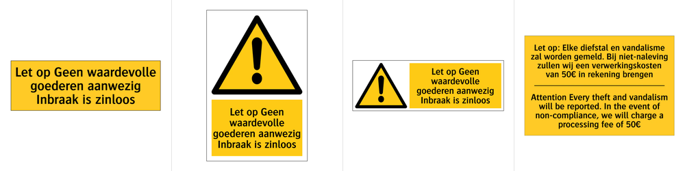 Verkoop en Handel Waarschuwingsborden Kopen - SignOnline.nl