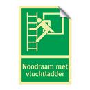 Noodraam met vluchtladder & Noodraam met vluchtladder & Noodraam met vluchtladder