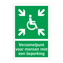 Verzamelpunt voor mensen met een beperking & Verzamelpunt voor mensen met een beperking