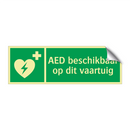 AED beschikbaar op dit vaartuig & AED beschikbaar op dit vaartuig & AED beschikbaar op dit vaartuig
