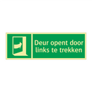 Deur opent door links te trekken & Deur opent door links te trekken