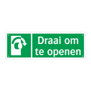 Draai om te openen & Draai om te openen & Draai om te openen & Draai om te openen