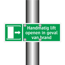 Handmatig lift openen in geval van brand & Handmatig lift openen in geval van brand