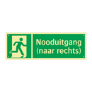 Nooduitgang (naar rechts) & Nooduitgang (naar rechts) & Nooduitgang (naar rechts)