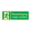 Nooduitgang (naar rechts) & Nooduitgang (naar rechts) & Nooduitgang (naar rechts)