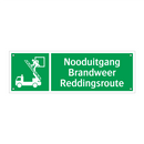 Nooduitgang Brandweer Reddingsroute & Nooduitgang Brandweer Reddingsroute
