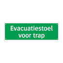 Evacuatiestoel voor trap & Evacuatiestoel voor trap & Evacuatiestoel voor trap
