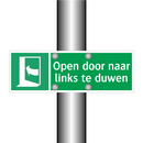 Open door naar links te duwen & Open door naar links te duwen & Open door naar links te duwen