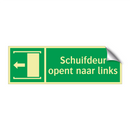 Schuifdeur opent naar links & Schuifdeur opent naar links & Schuifdeur opent naar links
