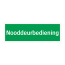 Nooddeurbediening & Nooddeurbediening & Nooddeurbediening & Nooddeurbediening & Nooddeurbediening