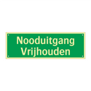 Nooduitgang Vrijhouden & Nooduitgang Vrijhouden & Nooduitgang Vrijhouden & Nooduitgang Vrijhouden