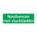 Noodvenster met vluchtladder & Noodvenster met vluchtladder & Noodvenster met vluchtladder