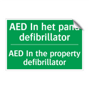 AED In het pand defibrillator - AED In the property defibrillator /.../