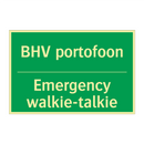 BHV portofoon - Emergency walkie-talkie & BHV portofoon - Emergency walkie-talkie