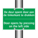 De deur opent door aan de linkerkant /.../ - Door opens by pressing on /.../
