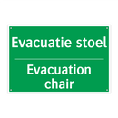 Evacuatie stoel - Evacuation chair & Evacuatie stoel - Evacuation chair