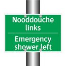 Nooddouche links - Emergency shower left & Nooddouche links - Emergency shower left