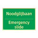 Noodglijbaan - Emergency slide & Noodglijbaan - Emergency slide & Noodglijbaan - Emergency slide