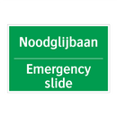 Noodglijbaan - Emergency slide & Noodglijbaan - Emergency slide & Noodglijbaan - Emergency slide