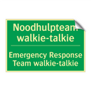 Noodhulpteam walkie-talkie - Emergency Response Team walkie-talkie /.../