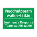 Noodhulpteam walkie-talkie - Emergency Response Team walkie-talkie /.../