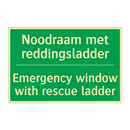 Noodraam met reddingsladder - Emergency window with rescue /.../