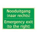 Nooduitgang (naar rechts) - Emergency exit (to the right) /.../
