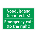 Nooduitgang (naar rechts) - Emergency exit (to the right) /.../