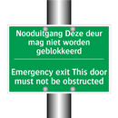 Nooduitgang Deze deur mag niet /.../ - Emergency exit This door /.../