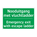 Nooduitgang met vluchtladder - Emergency exit with escape /.../