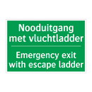 Nooduitgang met vluchtladder - Emergency exit with escape /.../