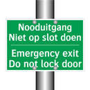 Nooduitgang Niet op slot doen - Emergency exit Do not lock /.../