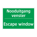 Nooduitgang venster - Escape window & Nooduitgang venster - Escape window