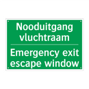 Nooduitgang vluchtraam - Emergency exit escape window /.../