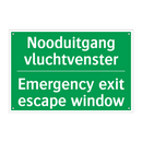 Nooduitgang vluchtvenster - Emergency exit escape window /.../