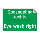 Oogspoeling rechts - Eye wash right & Oogspoeling rechts - Eye wash right