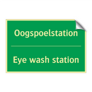 Oogspoelstation - Eye wash station & Oogspoelstation - Eye wash station
