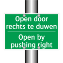 Open door rechts te duwen - Open by pushing right