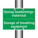 Opslag beademings- materiaal - Storage of breathing equipment /.../