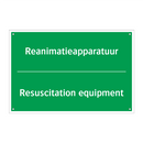 Reanimatieapparatuur - Resuscitation equipment & Reanimatieapparatuur - Resuscitation equipment
