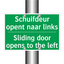 Schuifdeur opent naar links - Sliding door opens to the /.../