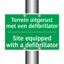 Terrein uitgerust met een defibrillator /.../ - Site equipped with a defibrillator /.../