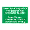 Verzamelpunt toegankelijk voor /.../ - Assembly point accessible /.../