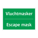 Vluchtmasker - Escape mask & Vluchtmasker - Escape mask & Vluchtmasker - Escape mask