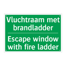 Vluchtraam met brandladder - Escape window with fire ladder /.../