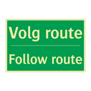 Volg route - Follow route & Volg route - Follow route & Volg route - Follow route