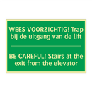 WEES VOORZICHTIG! Trap bij de /.../ - BE CAREFUL! Stairs at the /.../