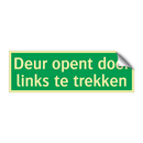 Deur opent door links te trekken & Deur opent door links te trekken